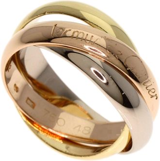 Cartier Trinity Pink White Yellow Band Ring (Pre-Owned)