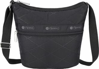 LeSportsac Mini Bucket Shoulder Bag in Black Cross Deboss at Nordstrom Rack