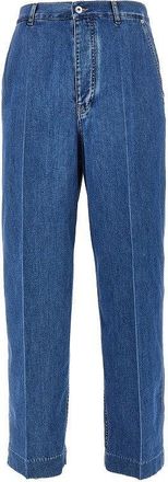 Bottega Veneta Atlantic Blue wash wide leg jeans Man 46
