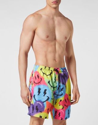 Philipp Plein Swim-Trunks Smile Men in Multicolor at Nordstrom, Size Xxx-Large