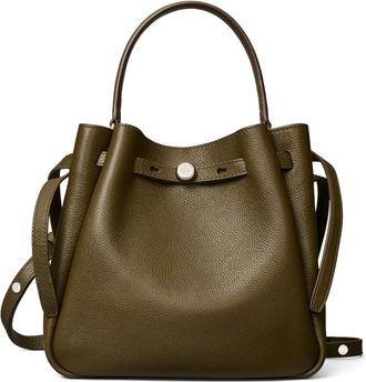 Tory Burch Tassen, Dames, Groen, ONE Size, Leer, Romy Bucket Bag
