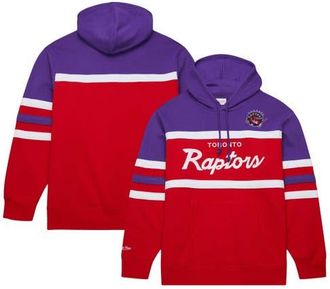 Mitchell & Ness Mens Mitchell & Ness Red/Purple Toronto Raptors Head Coach Pullover Hoodie at Nordstrom, Size Small