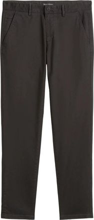 Marc O'Polo Stig Shaped Chino - Heren - Slim Fit Broeken - Grijs - W34 L34 - Katoen - Broeken