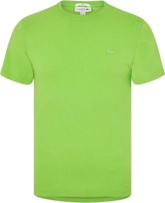 Lacoste Heren Logo Crew Neck Regular T-shirt (Groen)