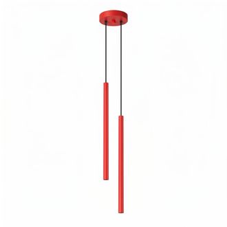 Sollux Lighting L&aacute;mpara colgantes rojo acero alt. 118 cm