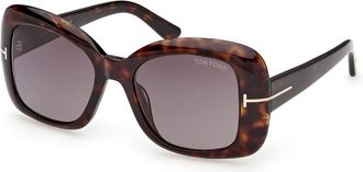 Tom Ford FT1348 SANDRA-02 52K Womens Sunglasses Tortoiseshell Size 52