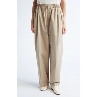 Gia Studios Catalina Taffeta Trousers in Beige at Nordstrom Rack, Size 8 Us / 40 Fr