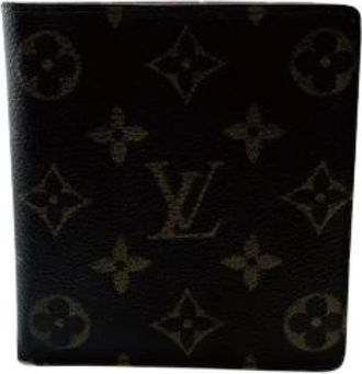 Louis Vuitton Pre-owned Vintage Bi-fold Portemonnee - Heren - Vintage Accessoires - Bruin - ONE Size - Vintage
