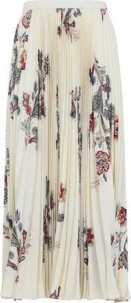 Etro Gonna plissettata a fiori - Toni neutri