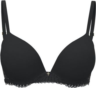 Joop Push-up-BH JOOP Beautiful, Damen, Gr. 75, Cup C, schwarz, Obermaterial: 62% Polyamid, 28% Polyester, 10% Elasthan, unifarben, comfort fit, BHs Push-up