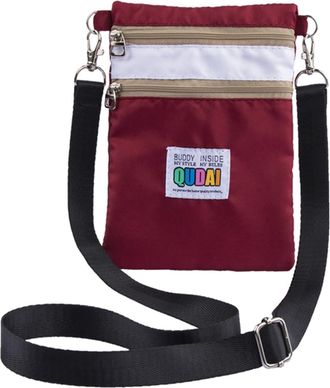 Generic Mini Crossbody Phone Bag - Unisex Cotton Canvas Purse for Small Items Storage, Features Three Layers for Cards, Keys, Coins, and Passport