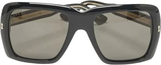 Gucci Pre-owned Accessories, female, Black, Size: ONE SIZE Pre-owned Glass Sunglasses