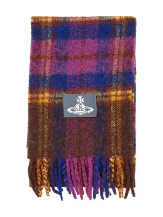 Vivienne Westwood Sciarpa tartan - Blu