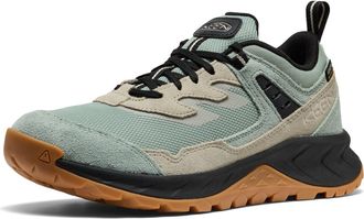 Keen Womens Hightrail Low Height Durable Lightweight Breathable Leather Waterproof Hiking Shoes, Iceberg Green/Abbey Stone, 5 UK
