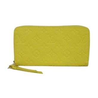 Louis Vuitton Pre-owned Clutches, female, Green, Size: ONE SIZE Pre-owned Zippy Wallet Monogram Empreinte Long Wallet