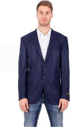 Corneliani Academie Jas - Heren - Blazers - Blauw - L - Jassen