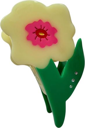 Centinelle Neon Yellow Flower Hair Claw at Nordstrom