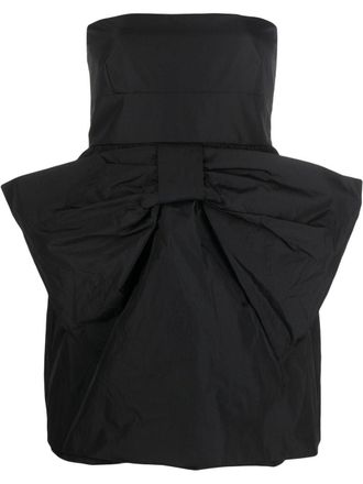 Red Valentino Abito corto con fiocco - Nero