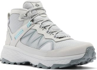 Columbia Womens Peakfreak Rush Mid Outdry Boots, Grey Ice/Marine Light, 7.5