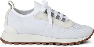 Brunello Cucinelli knitted low-top sneakers - women - Cotton - 38 1/2 - White