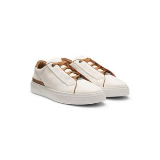 BOSS Gary trainers with leather trims