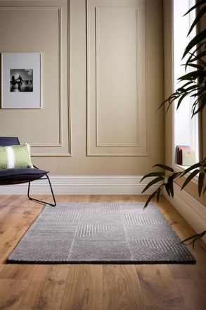 Origin Store Geometric Charcoal | Size: 120 cm x 170 cm