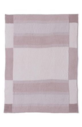 Barefoot Dreams CozyChic Costa Colorblock Stroller Blanket in Chai Multi at Nordstrom