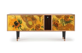 StoryZ Mueble de TV amarillo 2 cajones y 2 puertas L 170 cm