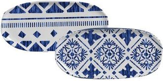 Porto Brasil Shallow Organic Oval Platter Small Set of 4 in Maya at Nordstrom