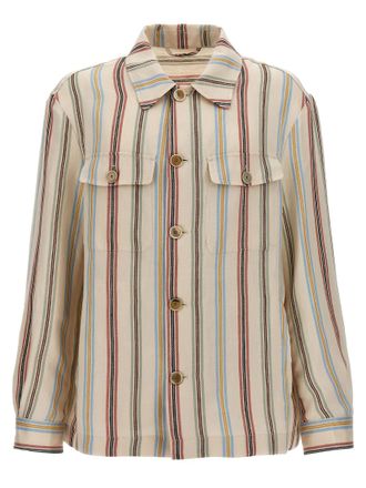 Etro Mens Striped Overshirt