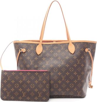 Louis Vuitton Brown Coated Canvas Pouch Tote Bag (Pre-Owned)
