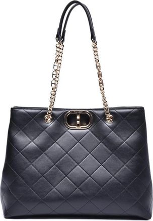 Twin-Set Tote Bag With Chain - Black