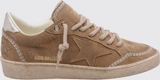 Golden Goose Sneakers Ball Star in pelle di vitello scamosciata con effetto usurato