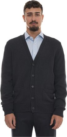 HUGO BOSS Nivo Vest - Heren - Vesten - Blauw - M - Katoen - Truien & Vesten