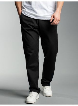 Trigema Sweathose TRIGEMA TRIGEMA Freizeithose aus Sweat-Qualit&auml;t, Herren, Gr. 4XL, US-Gr&ouml;ssen, schwarz, 70% Baumwolle, 30% Polyester, Hosen Sweathose