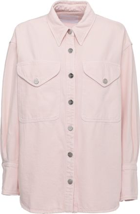 Dondup Pink Front Pockets Cotton Shirt