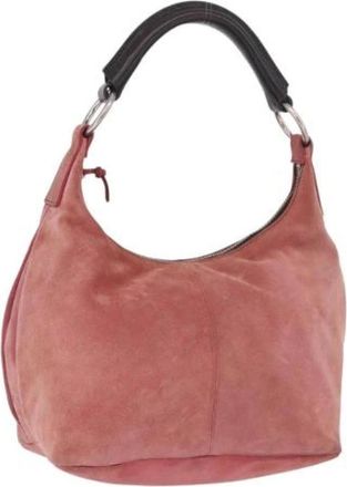 Miu Miu Pre-owned Shoulder Bag - Dames - Vintage Schoudertas - Roze - ONE Size - Su&egrave;de - Vintage
