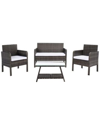 Safavieh Aboka Outdoor 4Pc Living Set