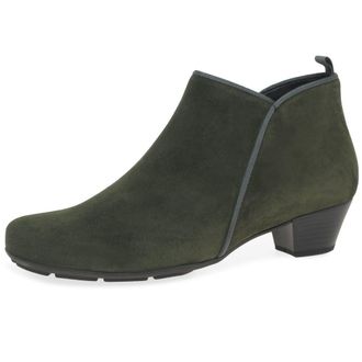 Gabor Trudy Womens Ankle Boots 6 UK Verde Bosco