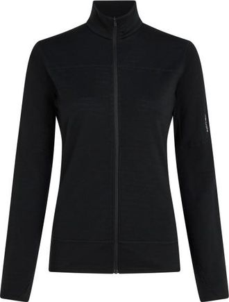 Icebreaker Merino 300 Realfleece Desc L/S Zip Merinojacke f&uuml;r Damen | schwarz