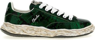 Miharayasuhiro Groene Chunky Sole Veterschoenen - Heren - Sneakers - Groen - 44 EU - Schoenen