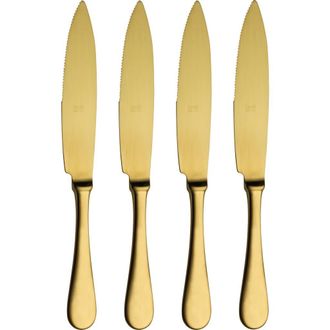 Mepra Steak Knife Set - 4 Pieces in Ice Gold at Nordstrom