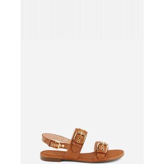 AGL Summer Multi Buckles Sandal in Brandy Nappa at Nordstrom, Size 38.5