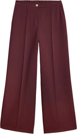 Summum Broeken Foam Uni - Dames - Wijde Broeken - Rood - XS - Polyester - Broeken