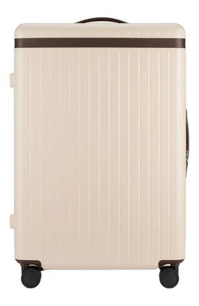 Carl Friedrik The Large Check-in Zipped Suitcase in Sand /Chocolate at Nordstrom