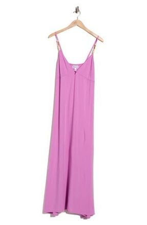 Abound Strappy Beaded Cover-Up Maxi Dress in Pink Crocus at Nordstrom Rack, Size X-Large