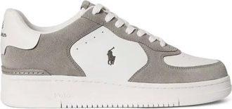 Polo Ralph Lauren Masters Court Sneaker - Heren - Schoenen - Grijs - Maat: 46 EU Leer