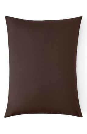 Pact Organic Cotton Organic Cool-Air Percale Sham 2-Pack in French Roast at Nordstrom, Size Standard