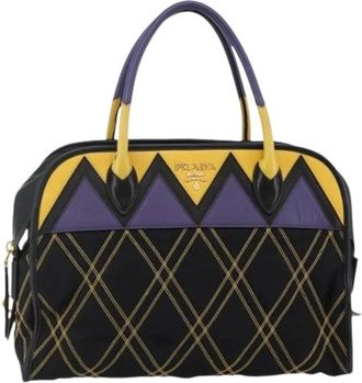 Prada Pre-owned Handbags, female, Multicolor, Size: ONE SIZE Pre-owned Nylon Handbag