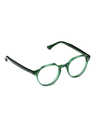 K&agrave;dor Rex bril met geometrisch montuur - Groen
